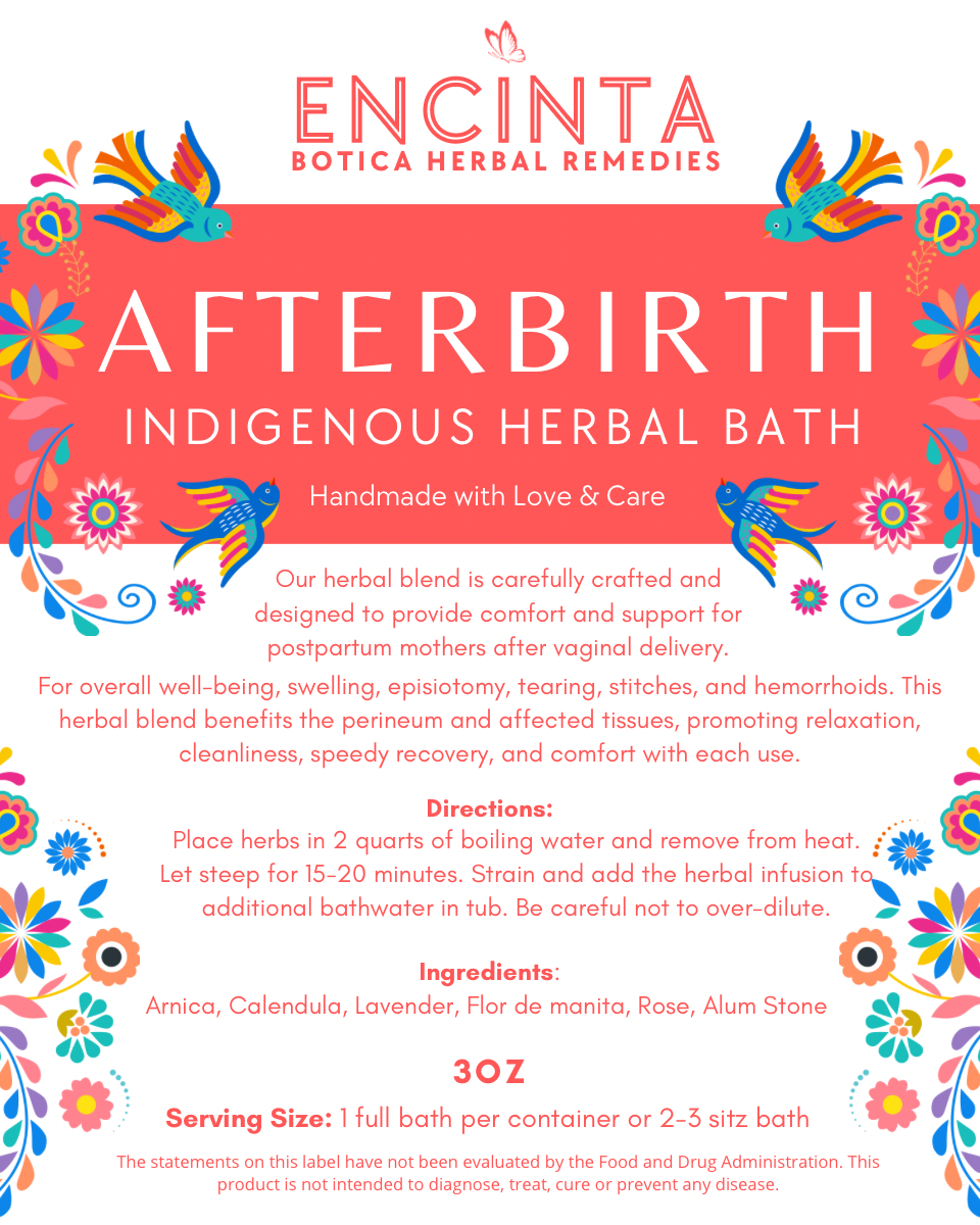 Afterbirth Indigenous Herbal Bath