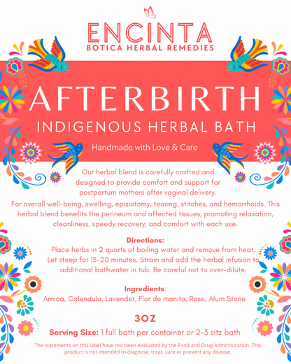 Afterbirth Indigenous Herbal Bath